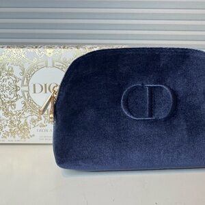 Dior Blue Cosmetic Bags
